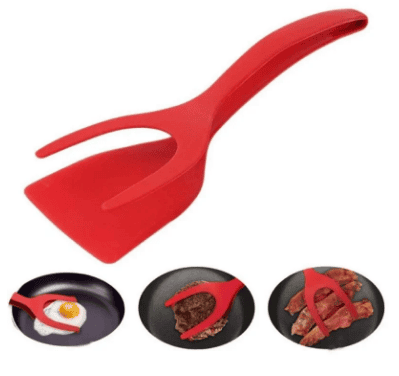 2-in-1 Silicone Clip Spatula