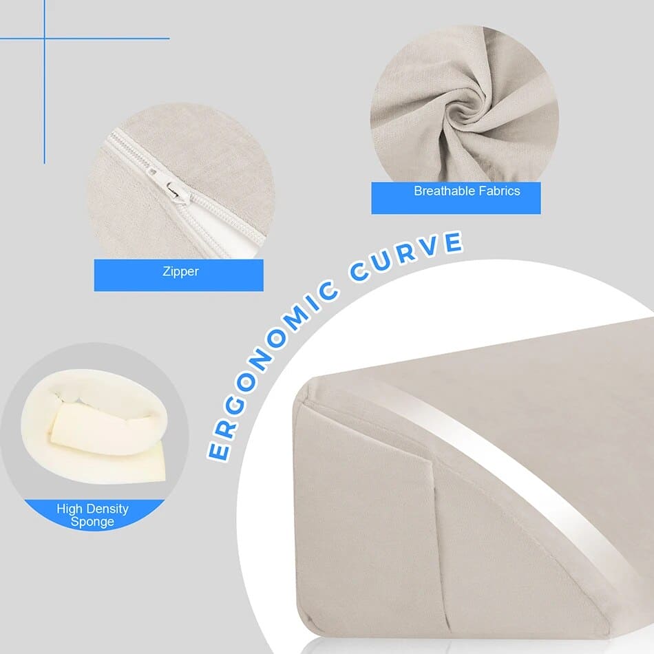 Triangle Cushion Bed Wedge Pillow