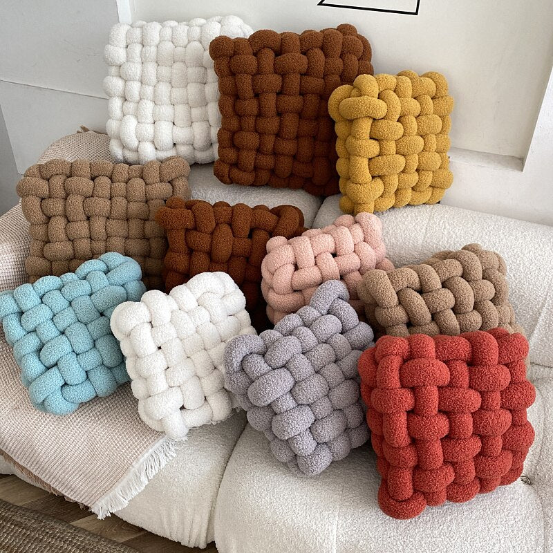 Handmade Soft Comfortable High End Lamb Fleece Sofa Cushion