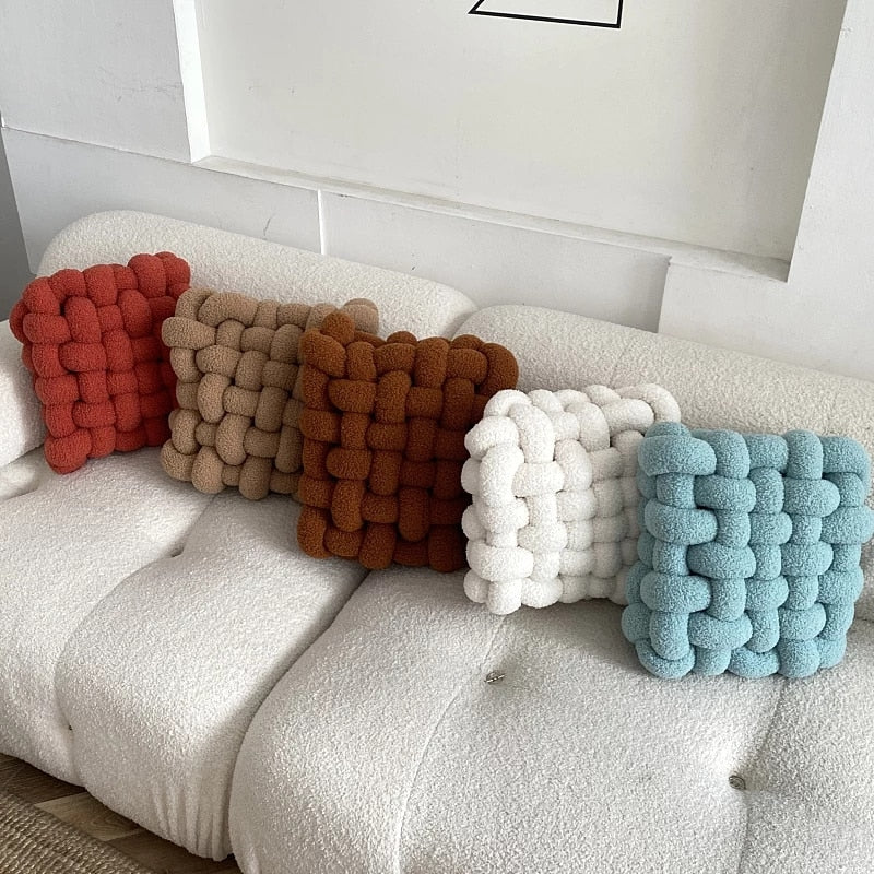 Handmade Soft Comfortable High End Lamb Fleece Sofa Cushion