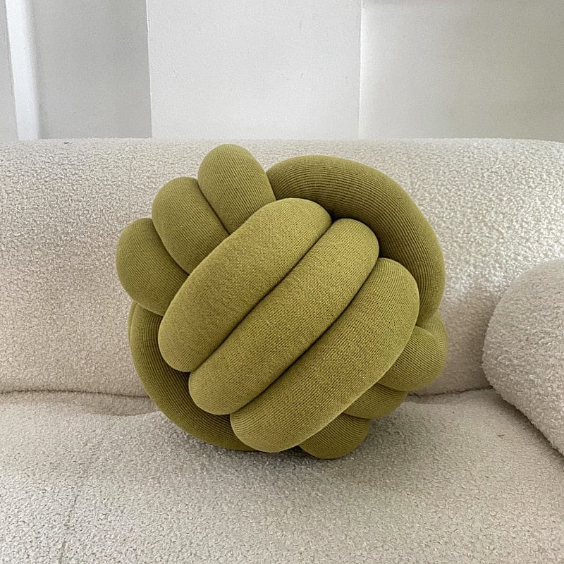 Bubble Kiss DIY Knot Ball Pillow Pet Toy Cute Living Room Sofa Seat Cushion Creative Oversize Bedroom Decoration Throw Pillow Handmade Knotted - Statnmore-7861